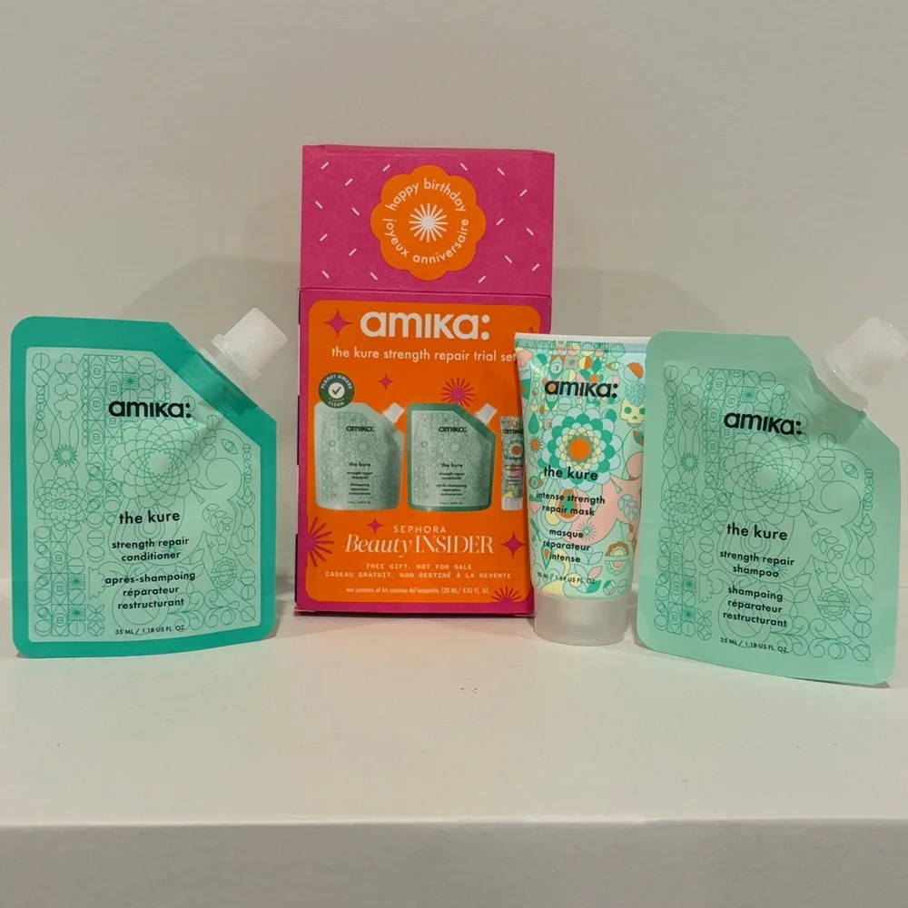 Amika 2025 Sephora Beauty Insider Birthday Set - The Kure hair shampoo sets